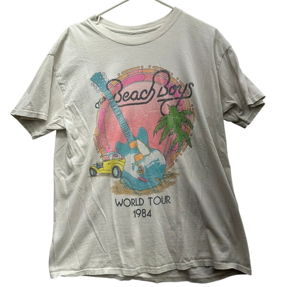 The Beach Boys unisex tan graphic tshirt